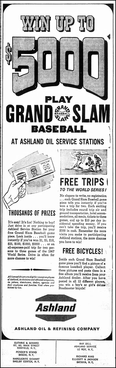 Ashland Oil Grand Slam Baseball