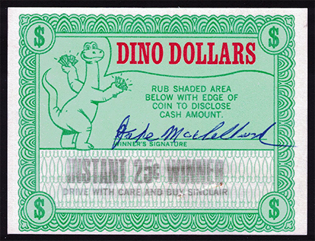 Sinclair Dino Dollars