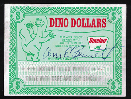 Sinclair Dino Dollars