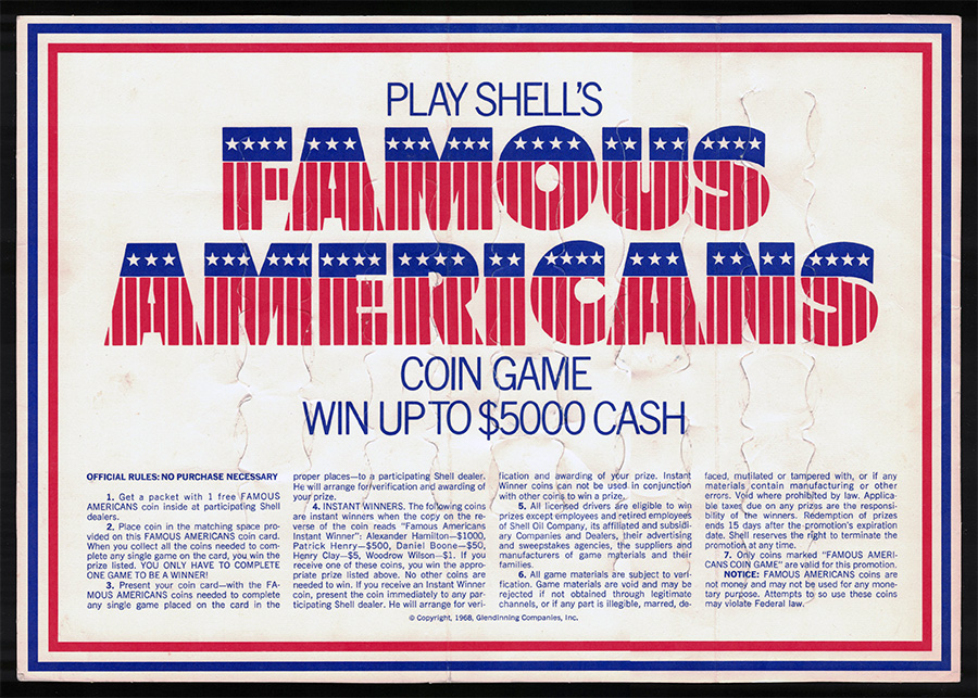 Famous Americans Coin Game