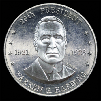 Warren G. Harding Winning Coin Fantasy