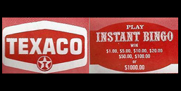 Texaco Instant Bingo Game