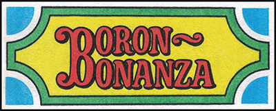 Boron Bonanza